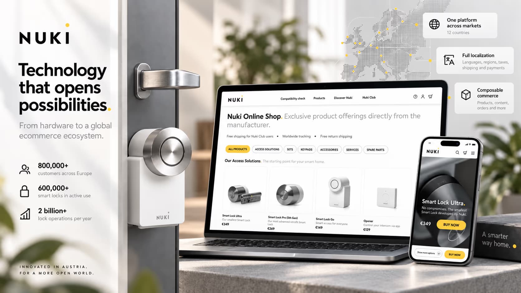 Nuki shop across markets and languages